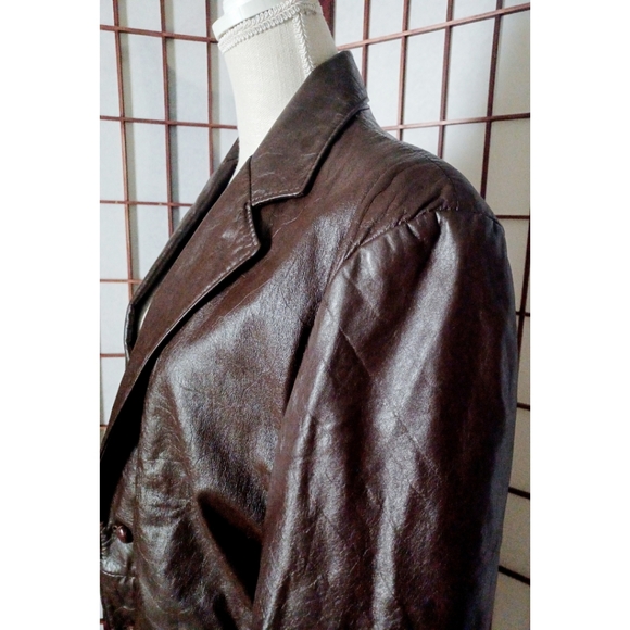 Ralph Edwards Men's Vintage Brown Leather Sports Jacket - Picture 2 of 16